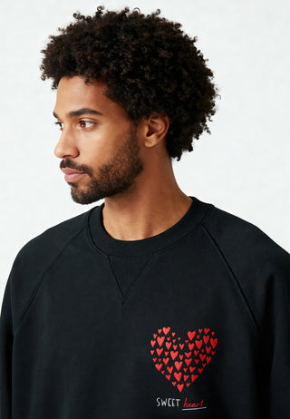 Sweatshirt Raglan Brodé "Sweetheart"