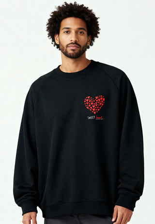 Sweatshirt Raglan Brodé "Sweetheart"
