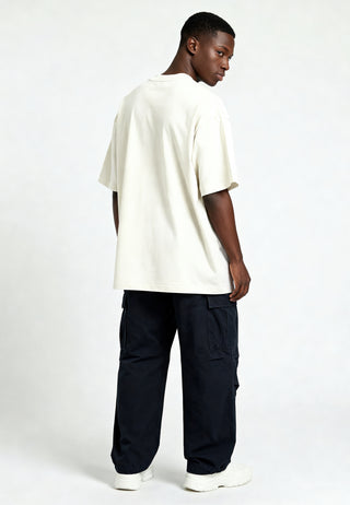 T-shirt Boxy Brodé "Life is Short"