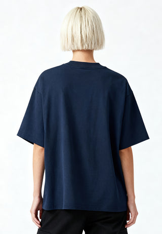 T-shirt Boxy Brodé "Life is Short"