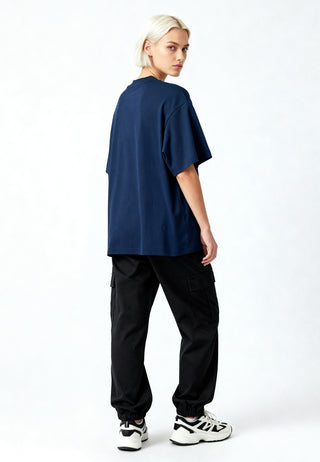 T-shirt Boxy Brodé "Life is Short"