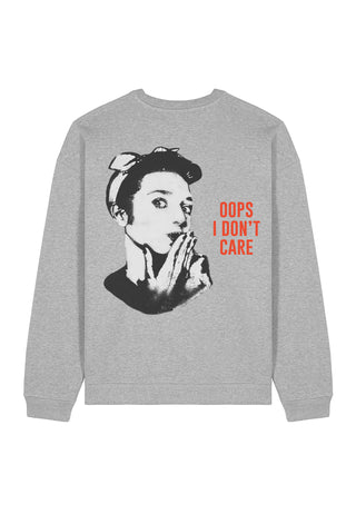 Sweatshirt Oversize "Oops I Don't Care"