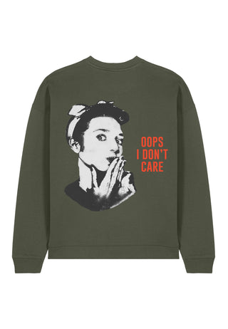 Sweatshirt Oversize "Oops I Don't Care"
