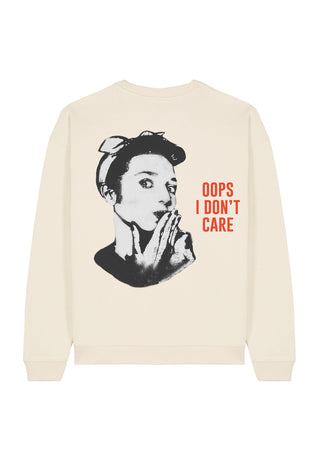 Sweatshirt Oversize "Oops I Don't Care"