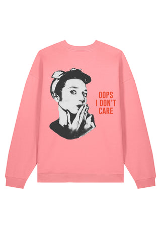 Sweatshirt Oversize "Oops I Don't Care"