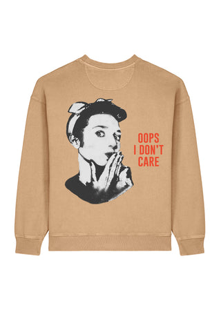 Sweatshirt Oversize "Oops I Don't Care"