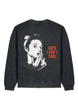 Sweatshirt Oversize "Oops I Don't Care"