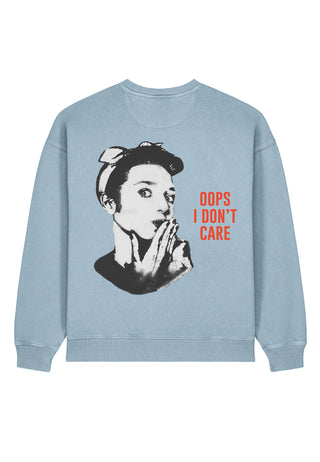 Sweatshirt Oversize "Oops I Don't Care"