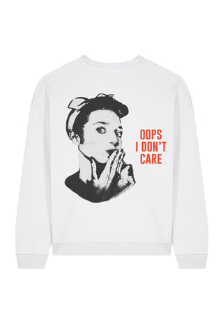 Sweatshirt Oversize "Oops I Don't Care"