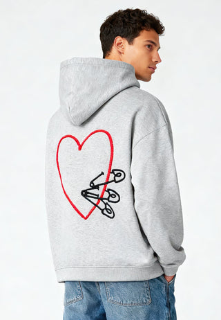 Hoodie Oversize Brodé "Pins"