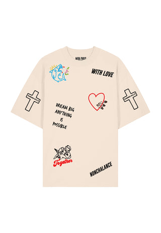 T-shirt Oversize "Tattoo Be Kind"