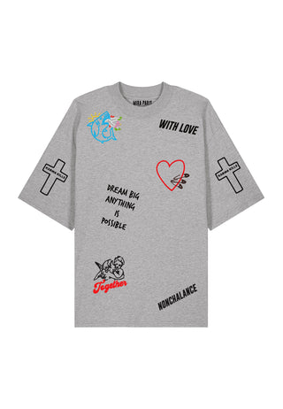 T-shirt Oversize "Tattoo Be Kind"