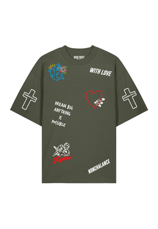 T-shirt Oversize "Tattoo Be Kind"