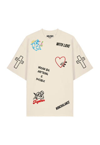 T-shirt Oversize "Tattoo Be Kind"