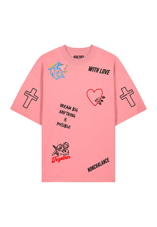 T-shirt Oversize "Tattoo Be Kind"