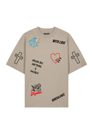T-shirt Oversize "Tattoo Be Kind"