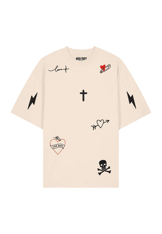 T-shirt Oversize "Tattoo Mi Amor"