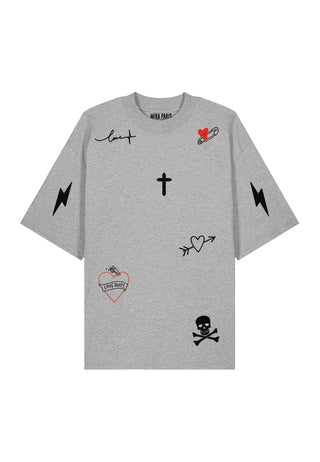 T-shirt Oversize "Tattoo Mi Amor"