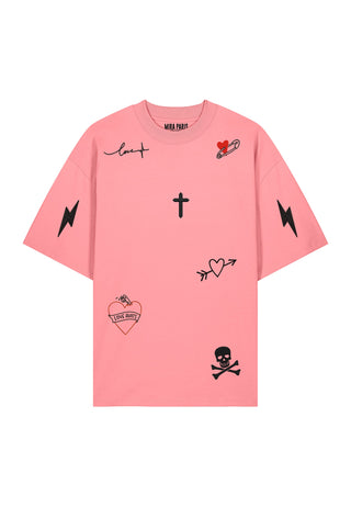 T-shirt Oversize "Tattoo Mi Amor"