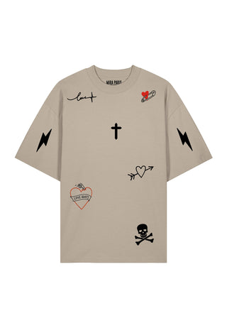 T-shirt Oversize "Tattoo Mi Amor"