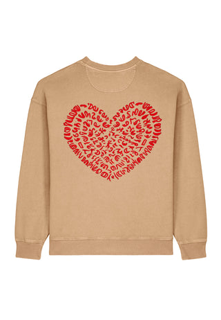 Sweatshirt Oversize Brodé "Corazon"