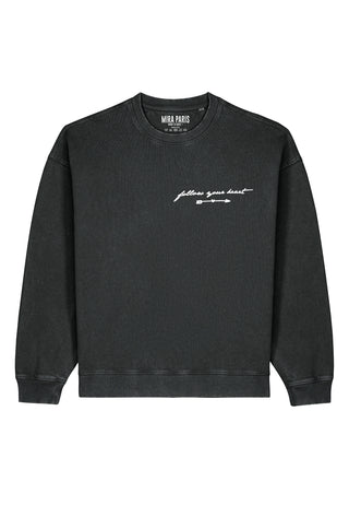 Sweatshirt Oversize Brodé "Follow Your Heart"