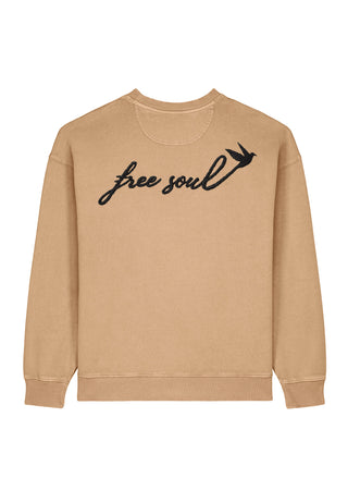 Sweatshirt Oversize Brodé "Free Soul"