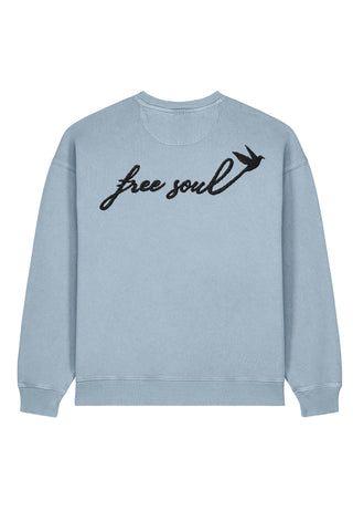 Sweatshirt Oversize Brodé "Free Soul"