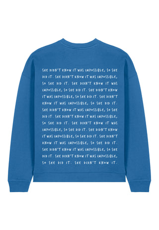 Sweatshirt Oversize Brodé "Impossible"