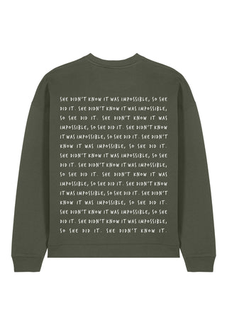 Sweatshirt Oversize Brodé "Impossible"