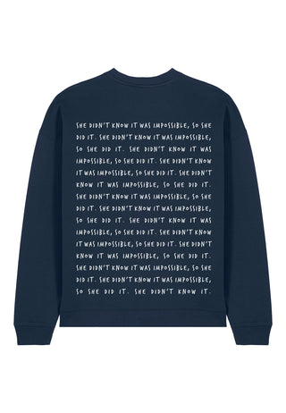 Sweatshirt Oversize Brodé "Impossible"