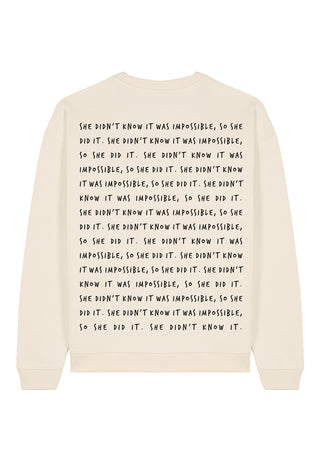 Sweatshirt Oversize Brodé "Impossible"