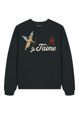 Sweatshirt Oversize Brodé "Je T'aime"