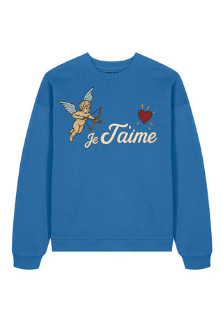 Sweatshirt Oversize Brodé "Je T'aime"
