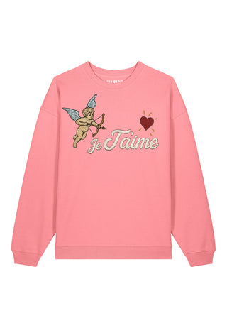 Sweatshirt Oversize Brodé "Je T'aime"