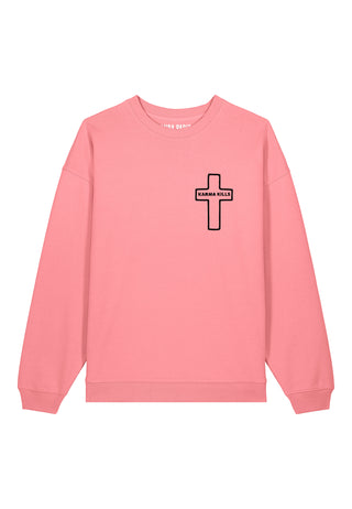 Sweatshirt Oversize Brodé "Karma Kills"