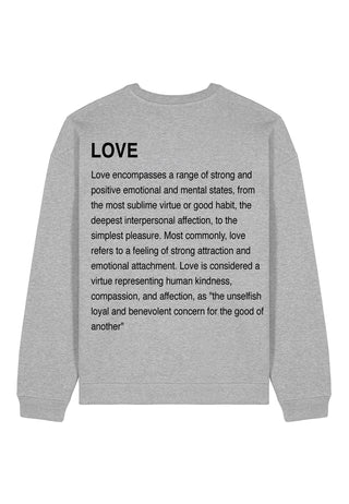 Sweatshirt Oversize Brodé "Love Definition"