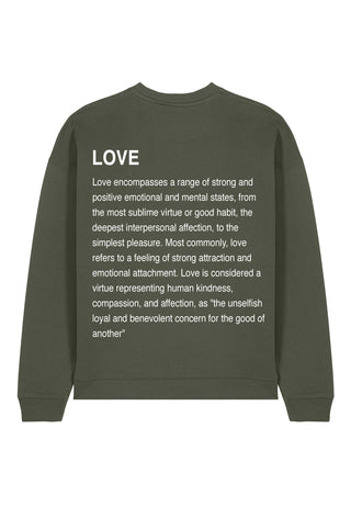 Sweatshirt Oversize Brodé "Love Definition"