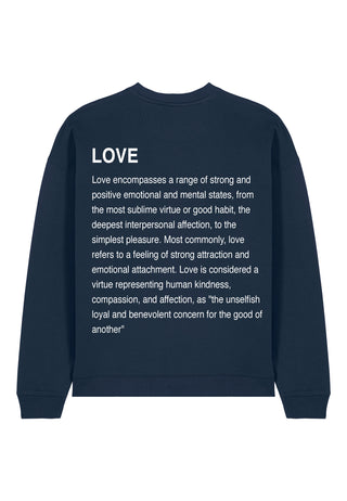 Sweatshirt Oversize Brodé "Love Definition"