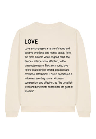 Sweatshirt Oversize Brodé "Love Definition"