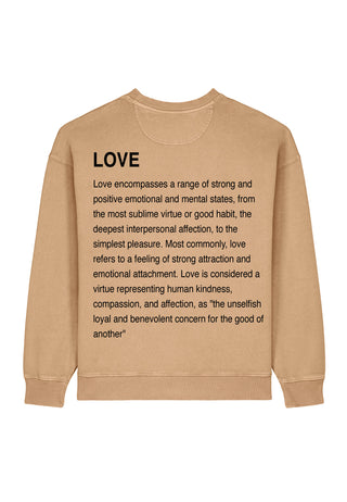 Sweatshirt Oversize Brodé "Love Definition"