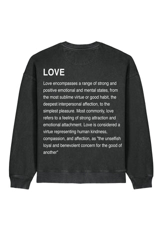 Sweatshirt Oversize Brodé "Love Definition"