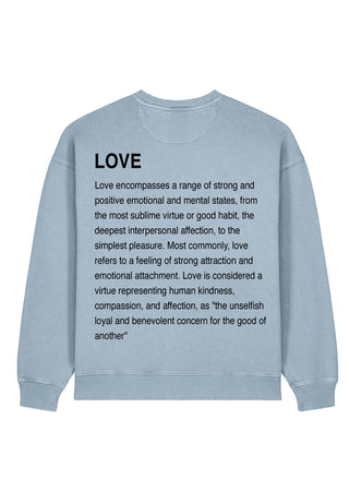 Sweatshirt Oversize Brodé "Love Definition"