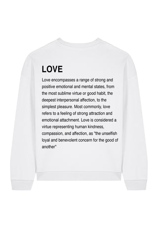 Sweatshirt Oversize Brodé "Love Definition"