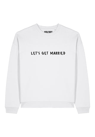 Sweatshirt Oversize Brodé "Let's Get Married"