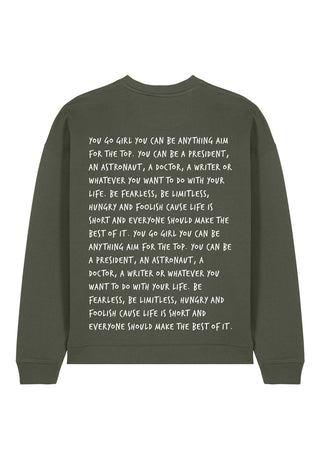 Sweatshirt Oversize Brodé "You Go Girl"