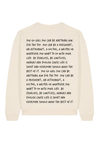 Sweatshirt Oversize Brodé "You Go Girl"