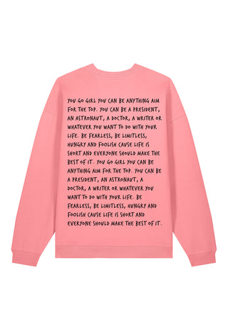 Sweatshirt Oversize Brodé "You Go Girl"