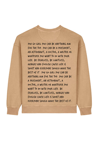 Sweatshirt Oversize Brodé "You Go Girl"