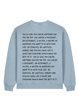 Sweatshirt Oversize Brodé "You Go Girl"